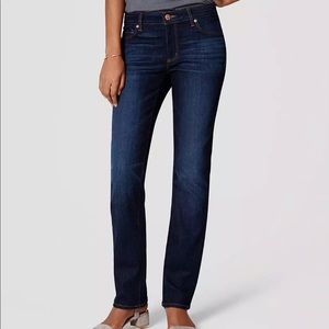 LOFT Petite Curvy Straight Leg Jeans